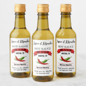 Hochzeits Hot Sauce Etikett HS037tr (Flaschen)