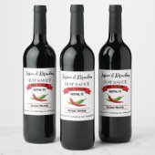 Hochzeits Hot Sauce Etikett HS037wn (Flaschen)