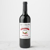 Hochzeits Hot Sauce Etikett HS037wn (Vorderseite)