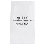 Hochzeits-Hotel-Block-Tasche Kleine Geschenktüte (Vorderseite)