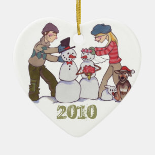 Hochzeits-Jungvermählten *CUSTOMIZABLE* Verzierung Keramikornament