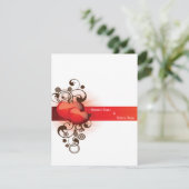 Hochzeits-Kartenentwurf des Liebeentwurfs Einladung (Stehend Vorderseite)