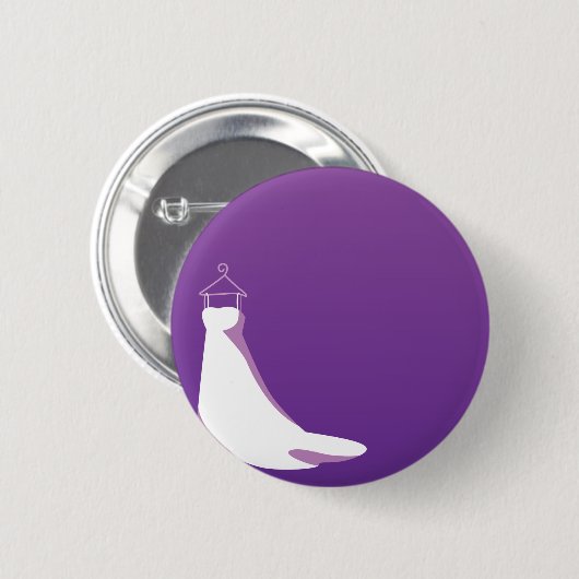 Hochzeits-Kleid: Verschönern Sie in Lila Button (Vorne & Hinten)