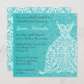 Hochzeits-KleiderBrautparty-Einladung Einladung (Vorne/Hinten)