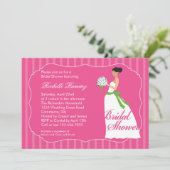 Hochzeits-KleiderBrautparty-Einladung Einladung (Stehend Vorderseite)