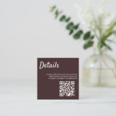 Hochzeits-Kletterer Begleitkarte (Stehend Vorderseite)