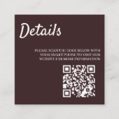 Hochzeits-Kletterer Begleitkarte (Vorderseite)