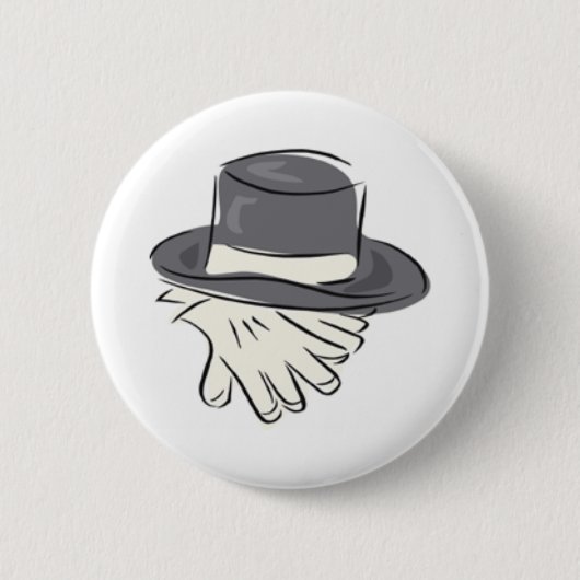 Hochzeits-Knopf Button (Vorderseite)