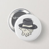 Hochzeits-Knopf Button (Vorne & Hinten)