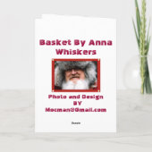 Hochzeits-Korb-Gruß Feiertagskarte (Rückseite)