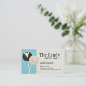 Hochzeits-Kuchen-Pop-Geschäfts-Karten Visitenkarte (Stehend Vorderseite)