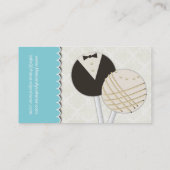 Hochzeits-Kuchen-Pop-Geschäfts-Karten Visitenkarte (Rückseite)