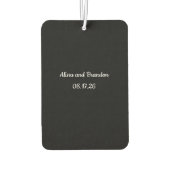 Hochzeits-Liebesvögel Autolufterfrischer (Rückseite)