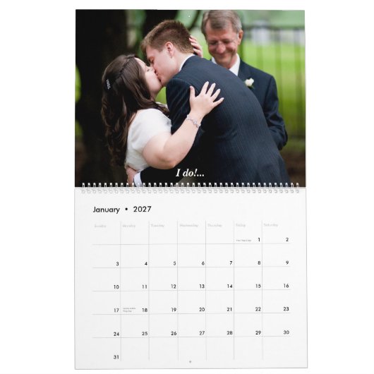 Hochzeits-, Matthew-u. Melissa-Sept. 2, 2006, Kalender (Jan 2027)