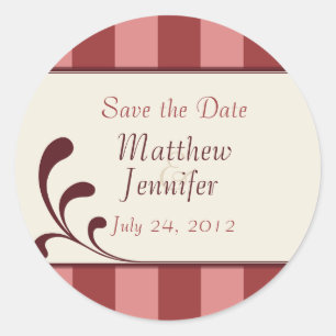 Hochzeits-Mitteilungs-Save the Date Aufkleber