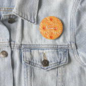 Hochzeits-Namensschilder - kundengerechte Orange Button (Beispiel)
