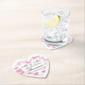 Hochzeits-Paar-personalisierter kundenspezifischer Untersetzer (Vor Ort)