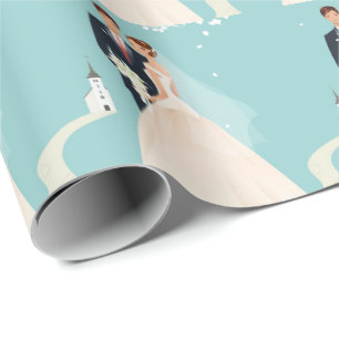 Hochzeits-Packpapier Geschenkpapier