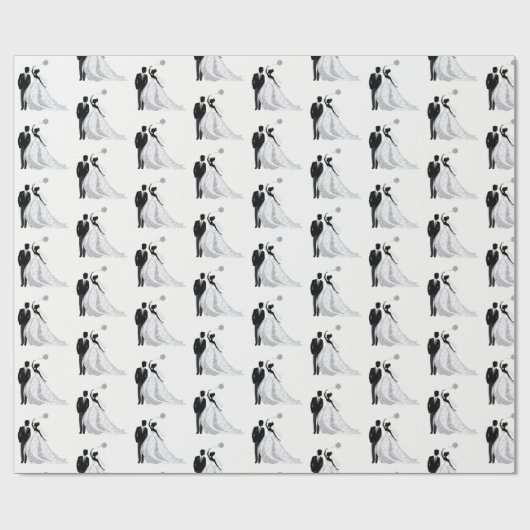 Hochzeits-Packpapier Geschenkpapier (Flach)