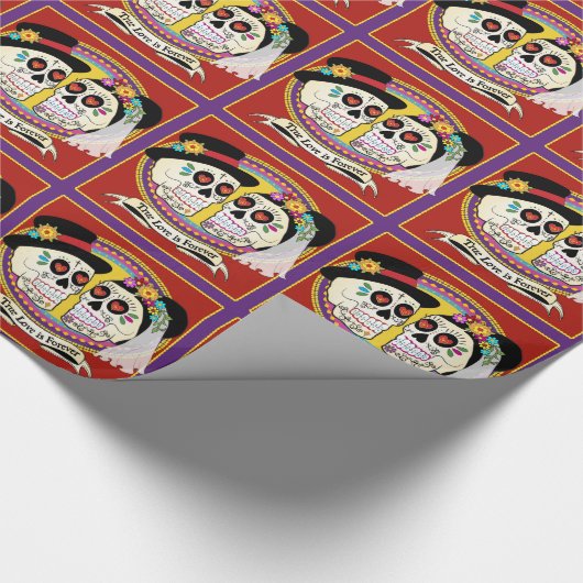 Hochzeits-Packpapier Los Novios Geschenkpapier (Ecke)