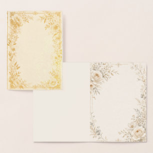 Hochzeits-Papeterie mit raffinierten neutralen Det Folienkarte