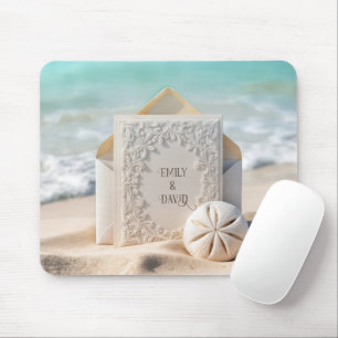 Hochzeits-Papeterie mit Strand-Sand-Dollar Mousepad