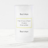 Hochzeits-Party-Glasbier-Tasse Mattglas Bierglas (Mittel)