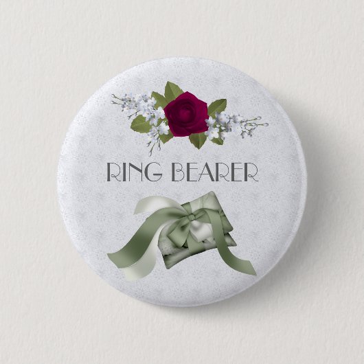 Hochzeits-Party-Knopf-Ring-Träger Button (Vorderseite)