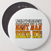 Hochzeits-Partys-Bevorzugungen: Weltbester Button (Vorne & Hinten)