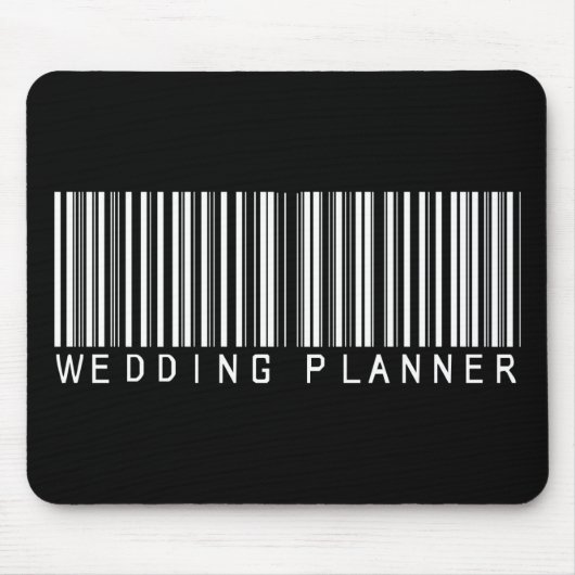 Hochzeits-Planer-Bar-Code Mousepad (Vorne)