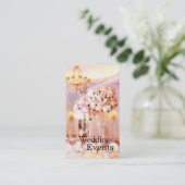 Hochzeits-Planer. Catering. Wedding Versorgungen Visitenkarte (Stehend Vorderseite)