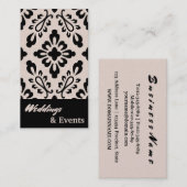 Hochzeits-Planer. Catering. Wedding Versorgungen Visitenkarte (Vorne/Hinten)