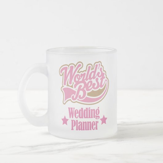 Hochzeits-Planer-Geschenk (Welten am besten) Mattglastasse (Links)