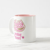 Hochzeits-Planer-Geschenk (Welten am besten) Zweifarbige Tasse (Vorderseite Links)