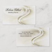 Hochzeits-Planer-Licht-elegante Kurven Visitenkarte (Vorne/Hinten)
