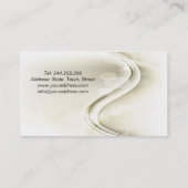Hochzeits-Planer-Licht-elegante Kurven Visitenkarte (Rückseite)