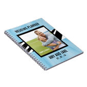Hochzeits-Planer-Notizbuch-Fotozebra-Blau Notizblock (Rechte Seite)