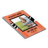 Hochzeits-Planer-Notizbuch-Fotozebra-Orange Notizblock (Rechte Seite)
