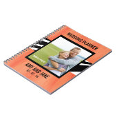 Hochzeits-Planer-Notizbuch-Fotozebra-Orange Notizblock (Linke Seite)