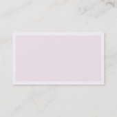 Hochzeits-Planer-persönliche Karte (Rückseite)