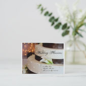 Hochzeits-Planer Visitenkarte (Stehend Vorderseite)