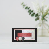 Hochzeits-Planer-Visitenkarte Visitenkarte (Stehend Vorderseite)