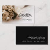 Hochzeits-Planer-Visitenkarte Visitenkarte (Vorne/Hinten)