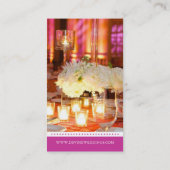 Hochzeits-Planer-Visitenkarte Visitenkarte (Rückseite)