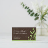 Hochzeits-Planer-Visitenkarte Visitenkarte (Stehend Vorderseite)