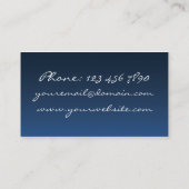 Hochzeits-Planer - zwei verflochtene Herzen Visitenkarte (Rückseite)