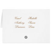 Hochzeits-Platzkarten 2 (Rückseite Horizontal)