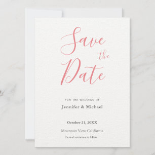Hochzeits-Profi Minimalistisch Schlicht Modern Save The Date