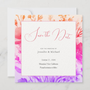 Hochzeits-Profi Minimalistisch Süß Blumen- Save The Date