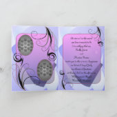 Hochzeits-Programm (Bifold Entwurf mit Foto) Programm (Innenseite)